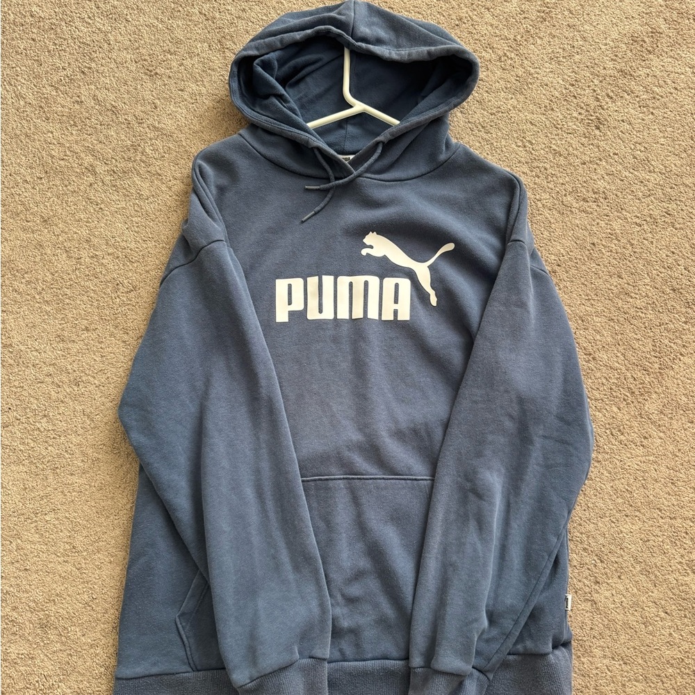 PUMA Men's Blue Hoodie Sweater